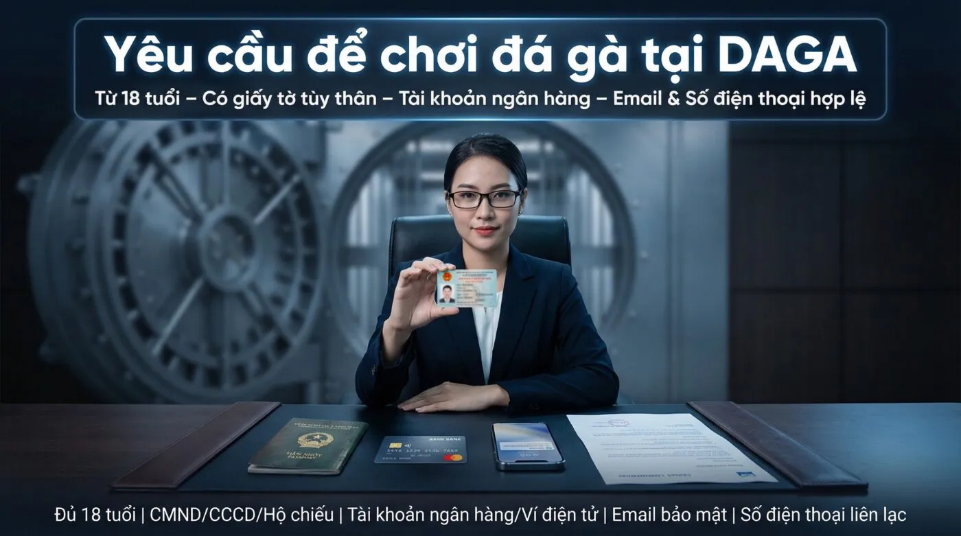 Yêu cầu để chơi đá gà tại DAGA an toàn